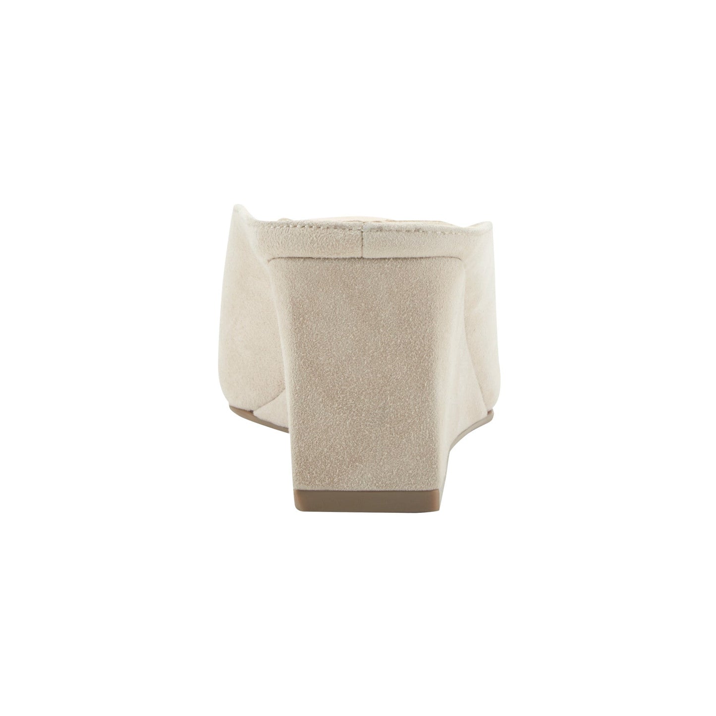 Marc Fisher Malley Leather Wedge Mule - Natural Suede