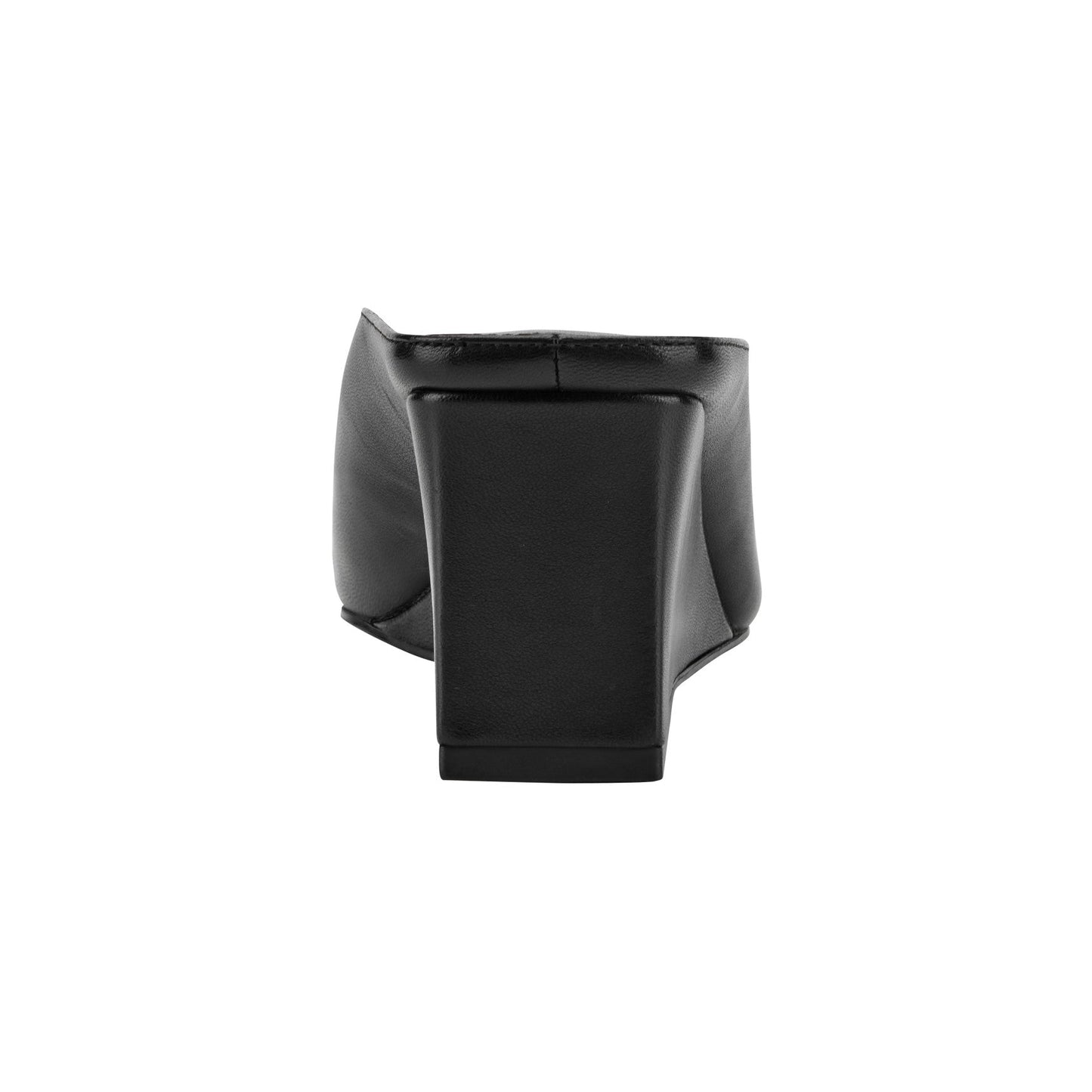 Marc Fisher Malley Leather Wedge Mule - Black Leather