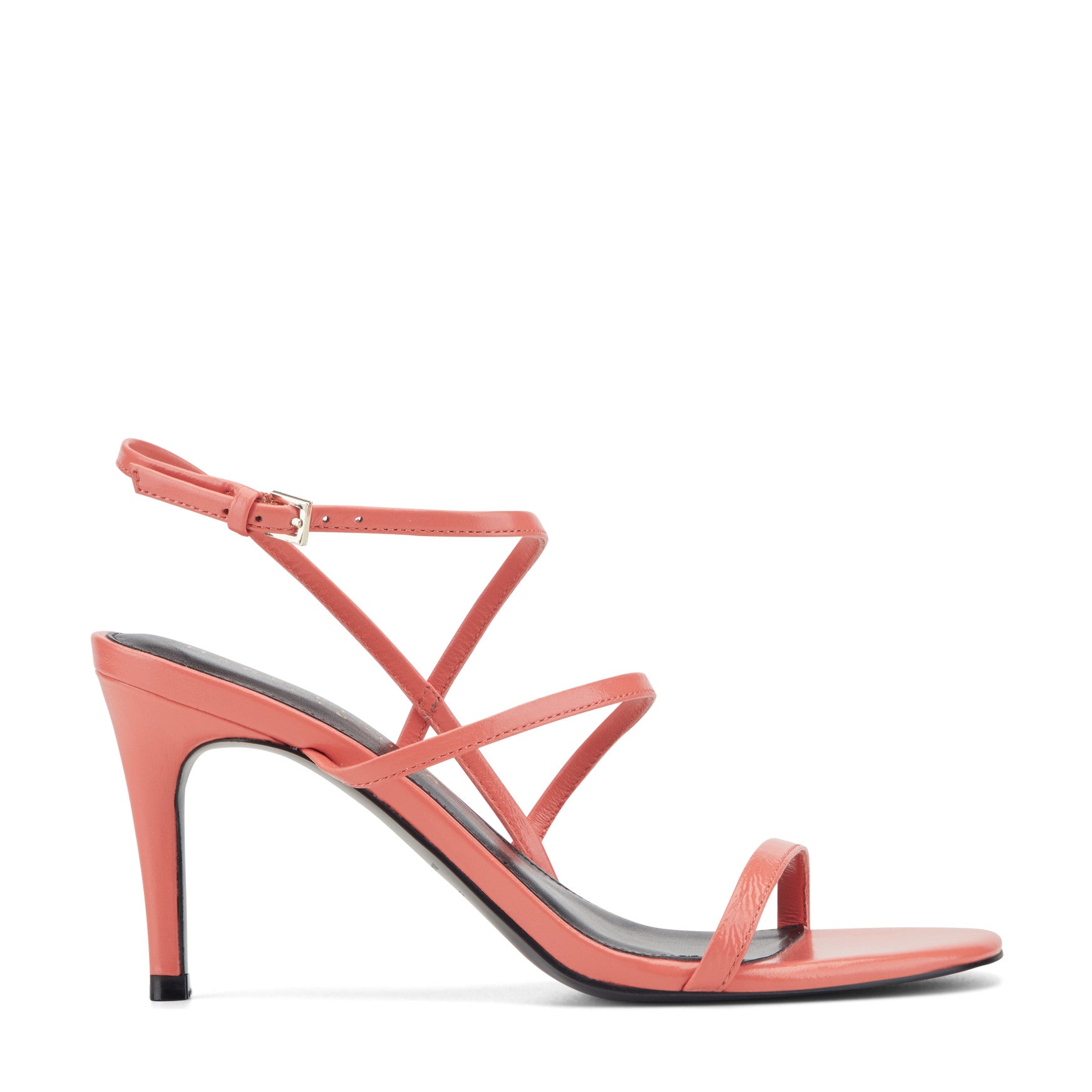Marc Fisher Denzi Strappy Leather Sandal - Coral Leather