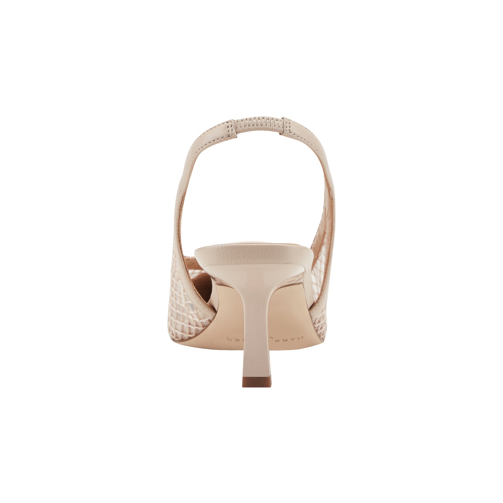 Marc Fisher Gipsi Mesh Slingback Kitten Heel Pump - Light Natural Mesh