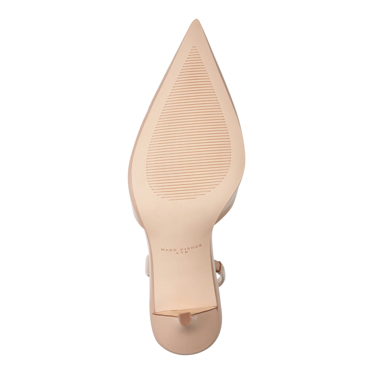 Marc Fisher Noland Leather Slingback Pump - Natural Leather