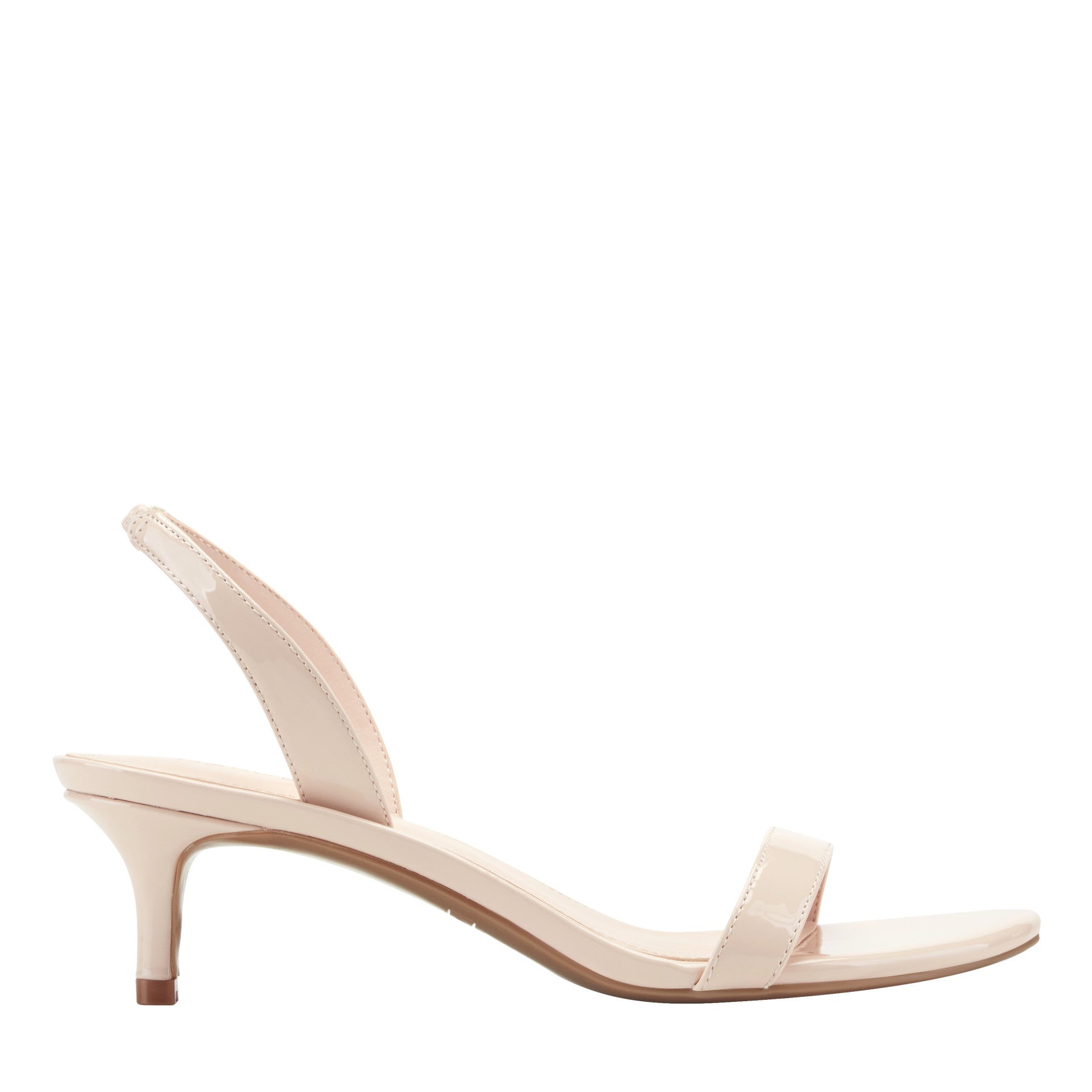 Marc Fisher Salla Slingback Kitten Heel Sandal - Blush Patent