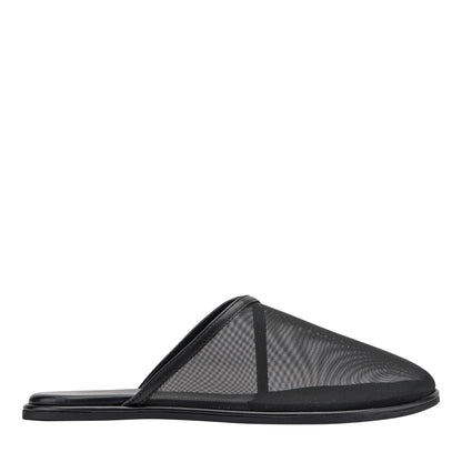 Marc Fisher Larissa Mesh Flat Mule - Black Mesh