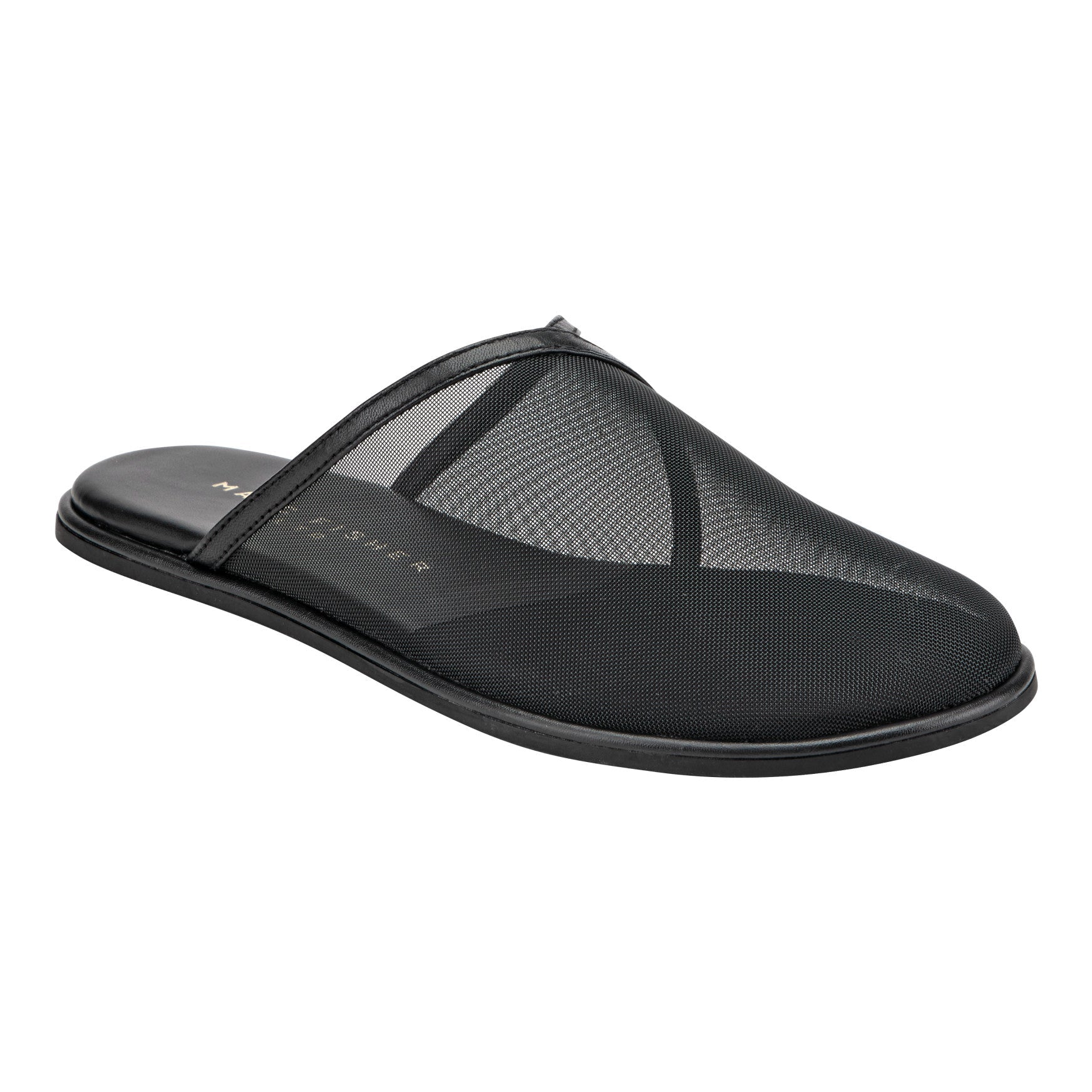 Marc Fisher Larissa Mesh Flat Mule - Black Mesh