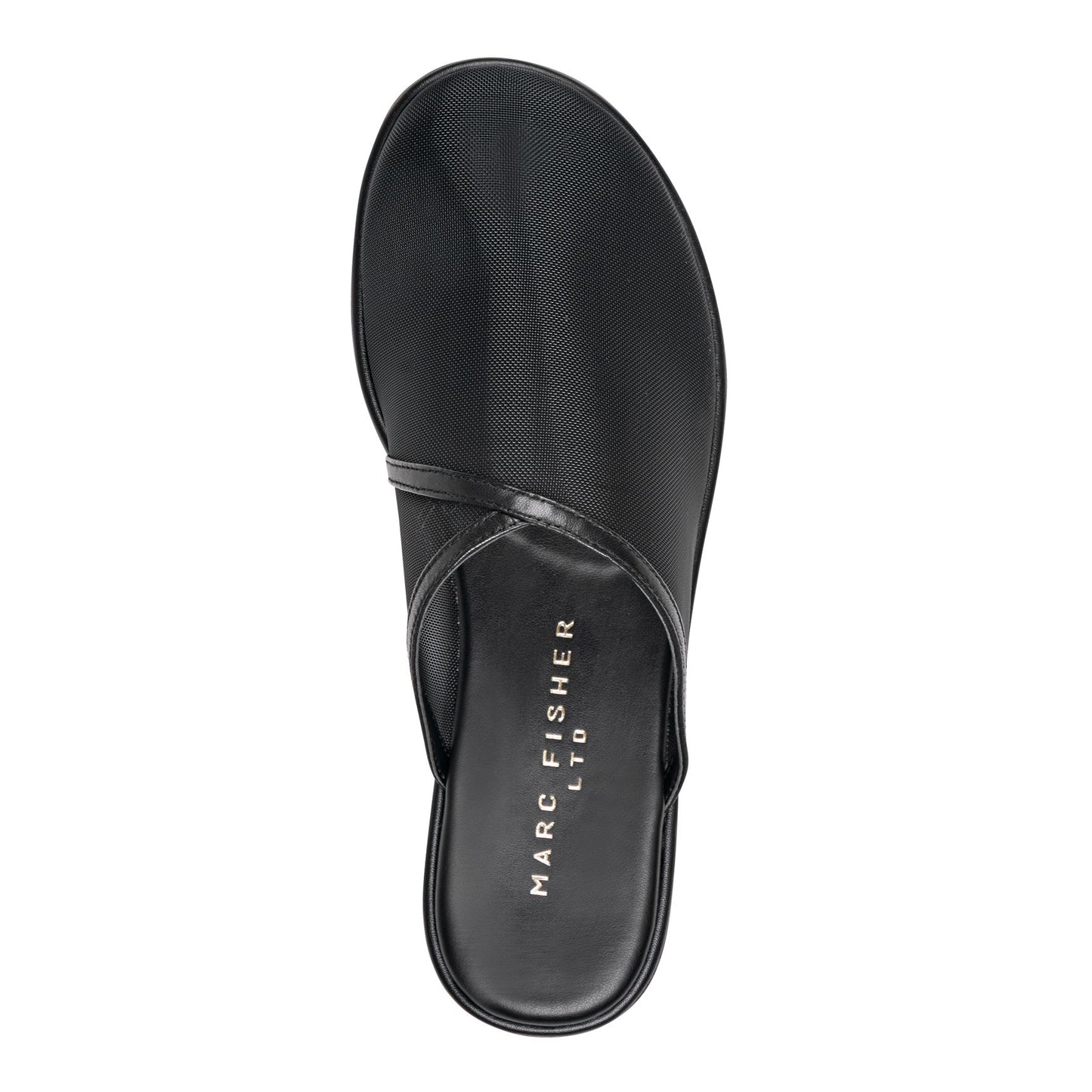 Marc Fisher Larissa Mesh Flat Mule - Black Mesh