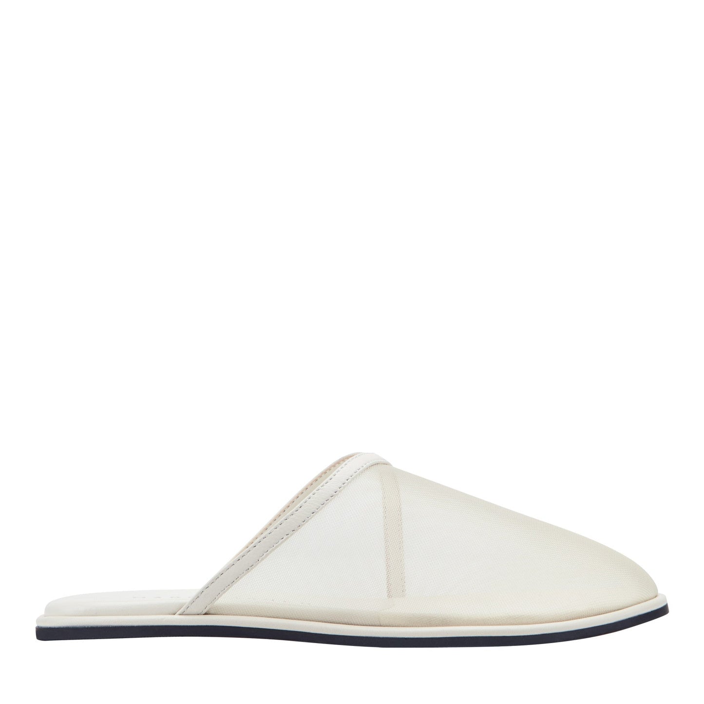 Marc Fisher Larissa Mesh Flat Mule - White Mesh