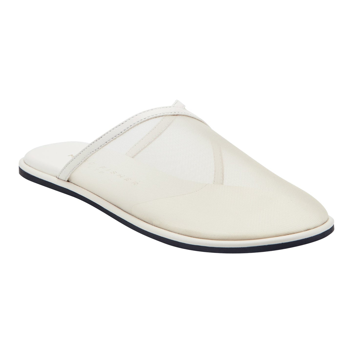 Marc Fisher Larissa Mesh Flat Mule - White Mesh