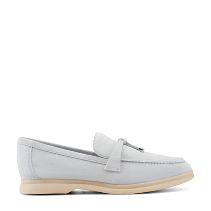 Marc Fisher Yanelli Casual Leather Loafer - Light Blue Suede