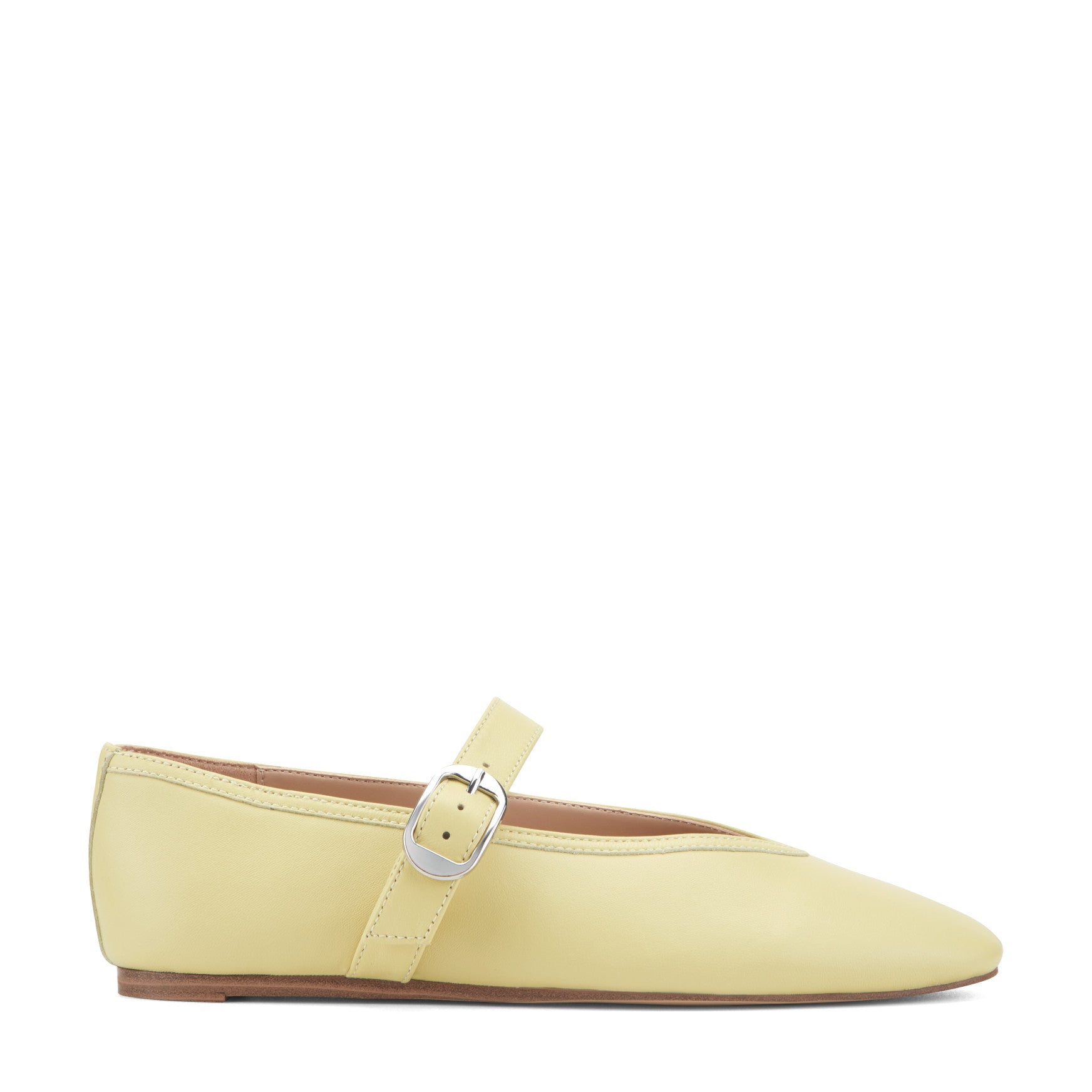 Marc Fisher Godea Mary Jane Ballet Flat - Yellow Leather