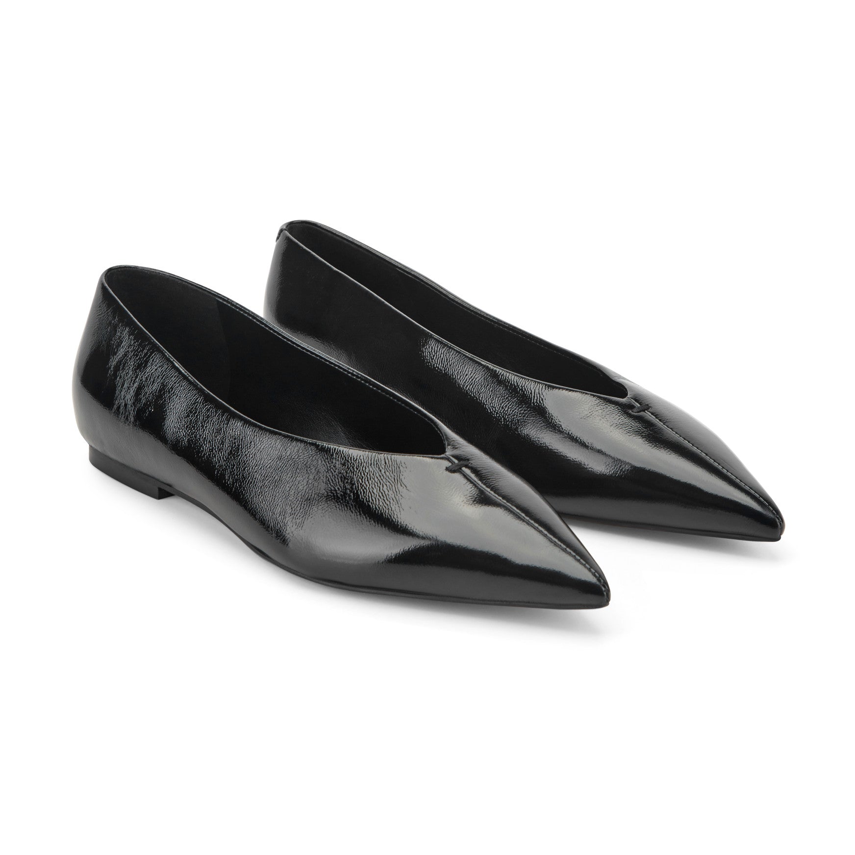 Marc Fisher Casee Leather Flat - Black Patent Leather