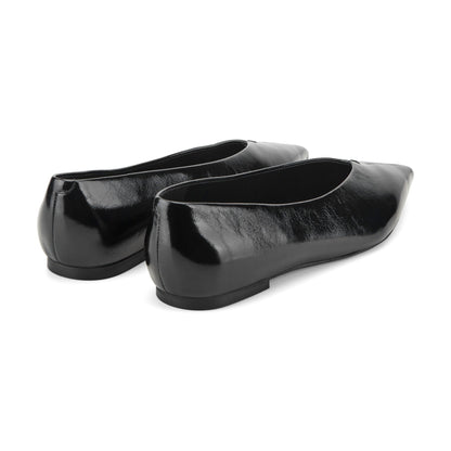 Marc Fisher Casee Leather Flat - Black Patent Leather