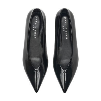 Marc Fisher Casee Leather Flat - Black Patent Leather