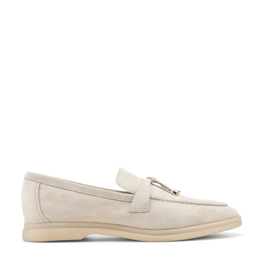 Marc Fisher Yanelli Casual Leather Loafer - Taupe Suede