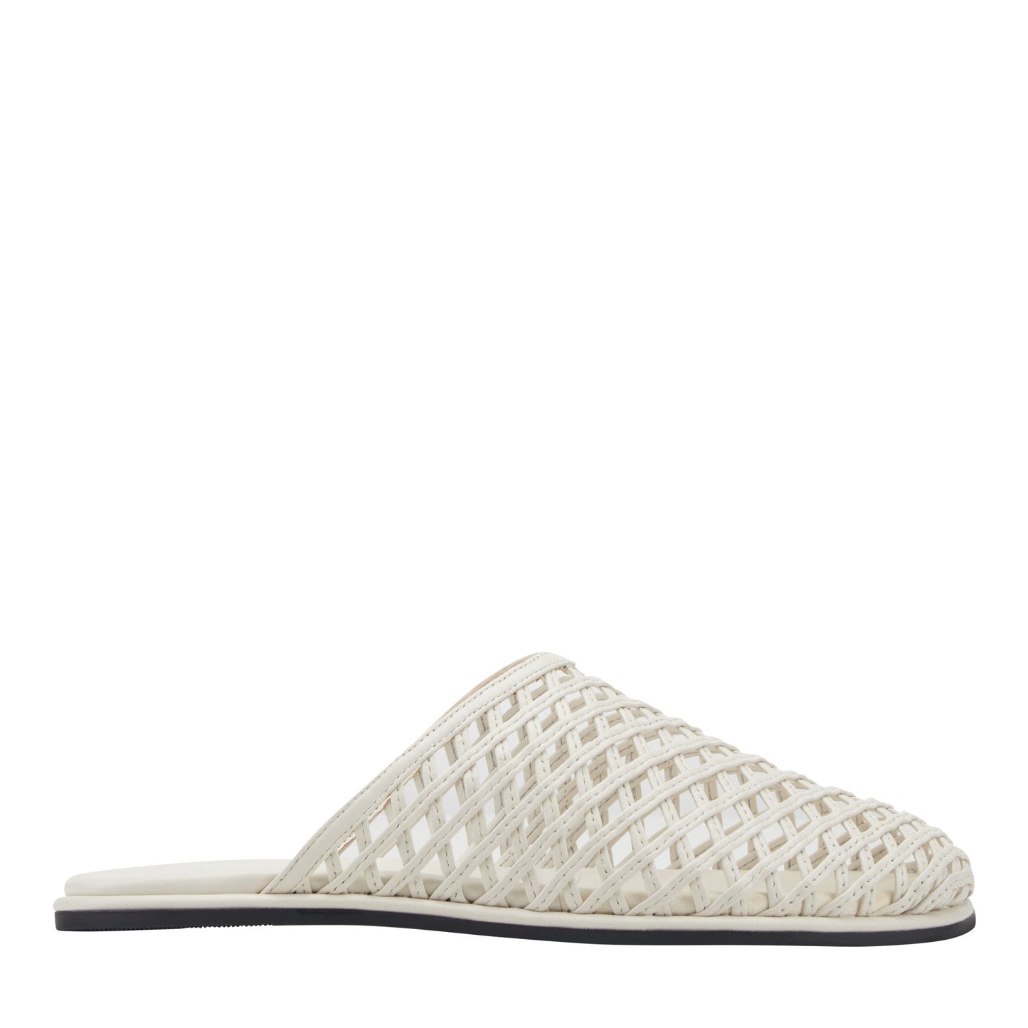 Marc Fisher Lynzi Woven Leather Mule - Ivory Leather