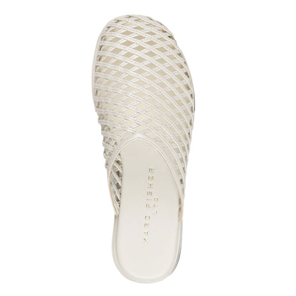 Marc Fisher Lynzi Woven Leather Mule - Ivory Leather