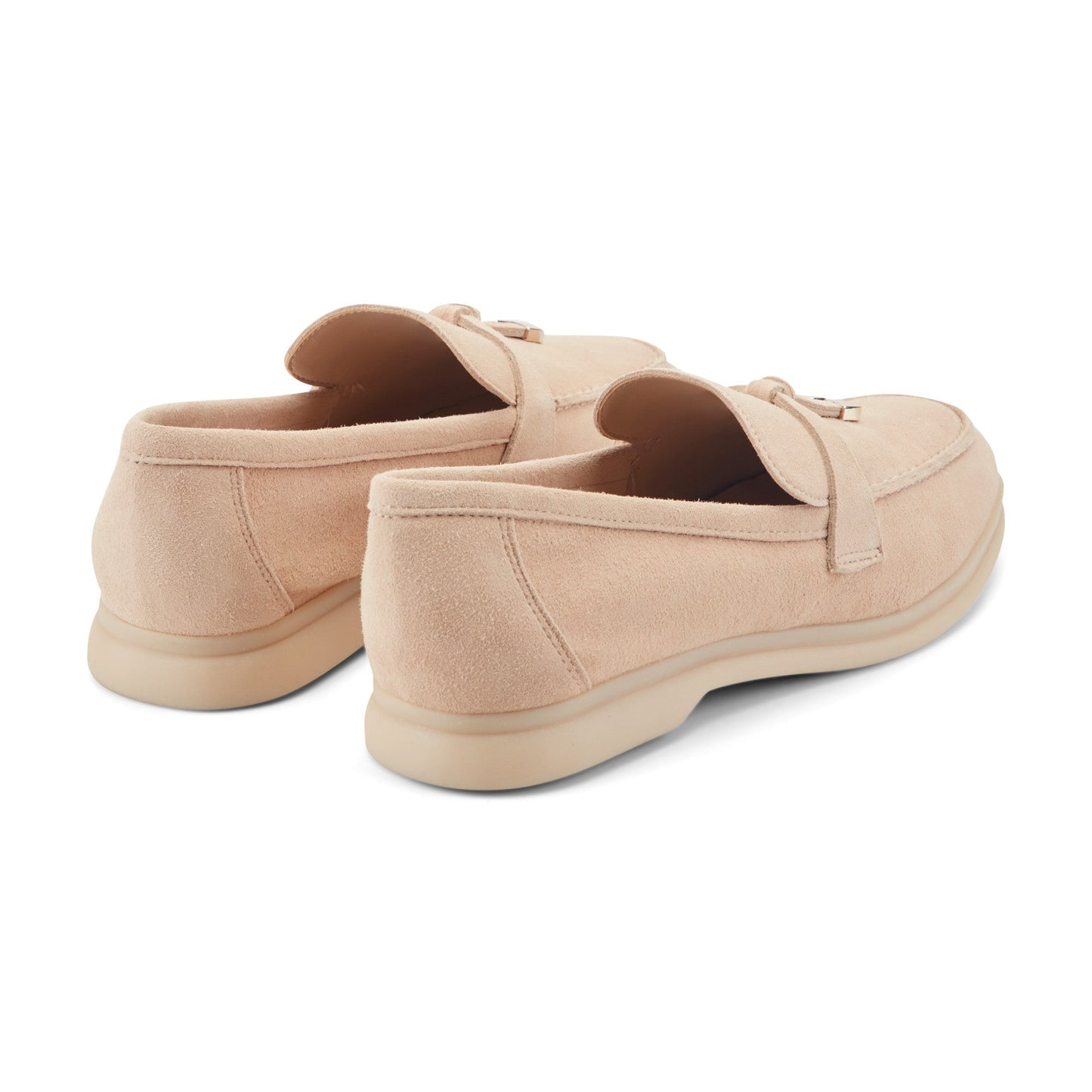 Marc Fisher Yanelli Casual Leather Loafer - Natural Suede