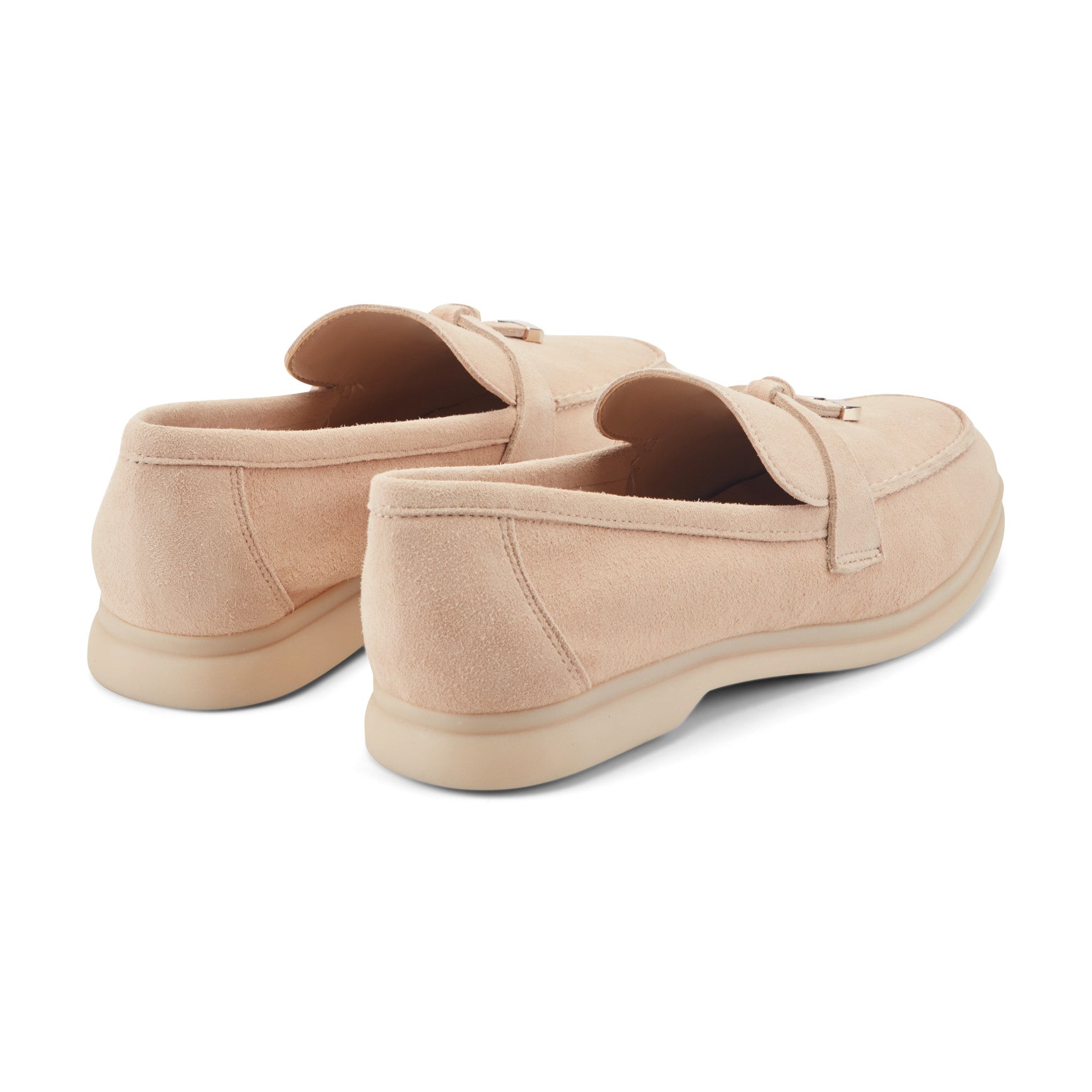 Marc Fisher Yanelli Casual Leather Loafer - Natural Suede