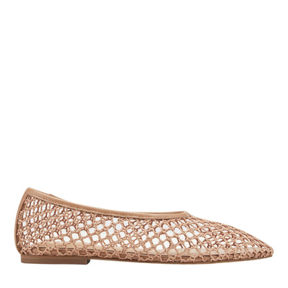 Marc Fisher Jazlyn Mesh Ballet Flat - Natural Mesh