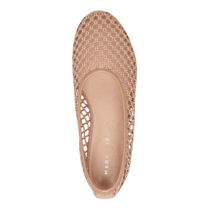 Marc Fisher Jazlyn Mesh Ballet Flat - Natural Mesh