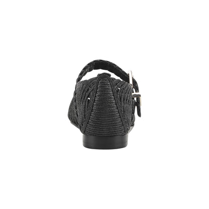 Marc Fisher Emillia Woven Mary Jane Ballet Flat - Black