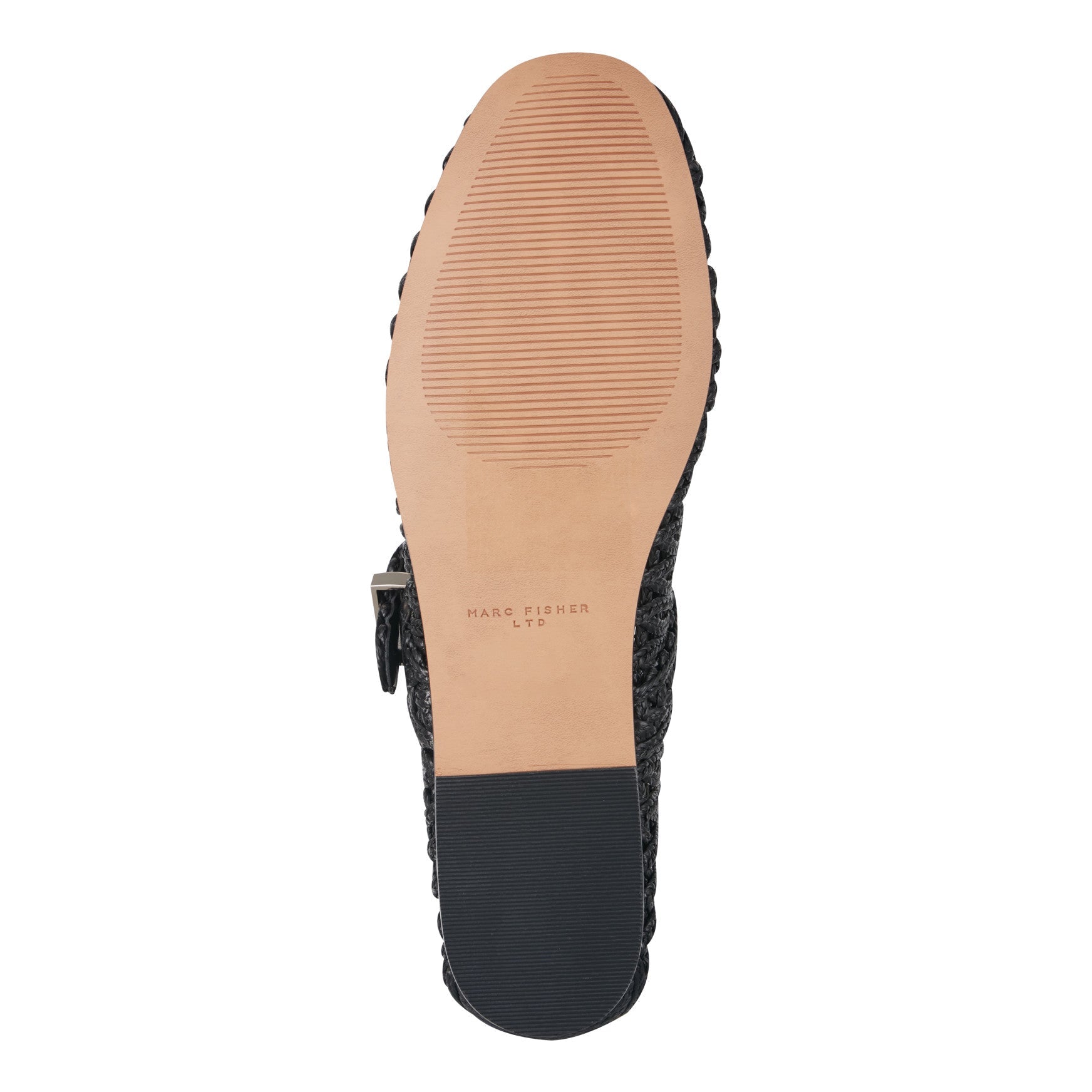 Marc Fisher Emillia Woven Mary Jane Ballet Flat - Black