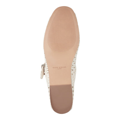 Marc Fisher Emillia Woven Mary Jane Ballet Flat - Chic Cream