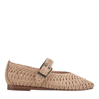Marc Fisher Emillia Woven Mary Jane Ballet Flat - Natural
