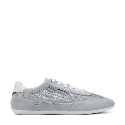 Marc Fisher Lexxy Suede Mesh Sneaker - Light Grey Suede/Mesh