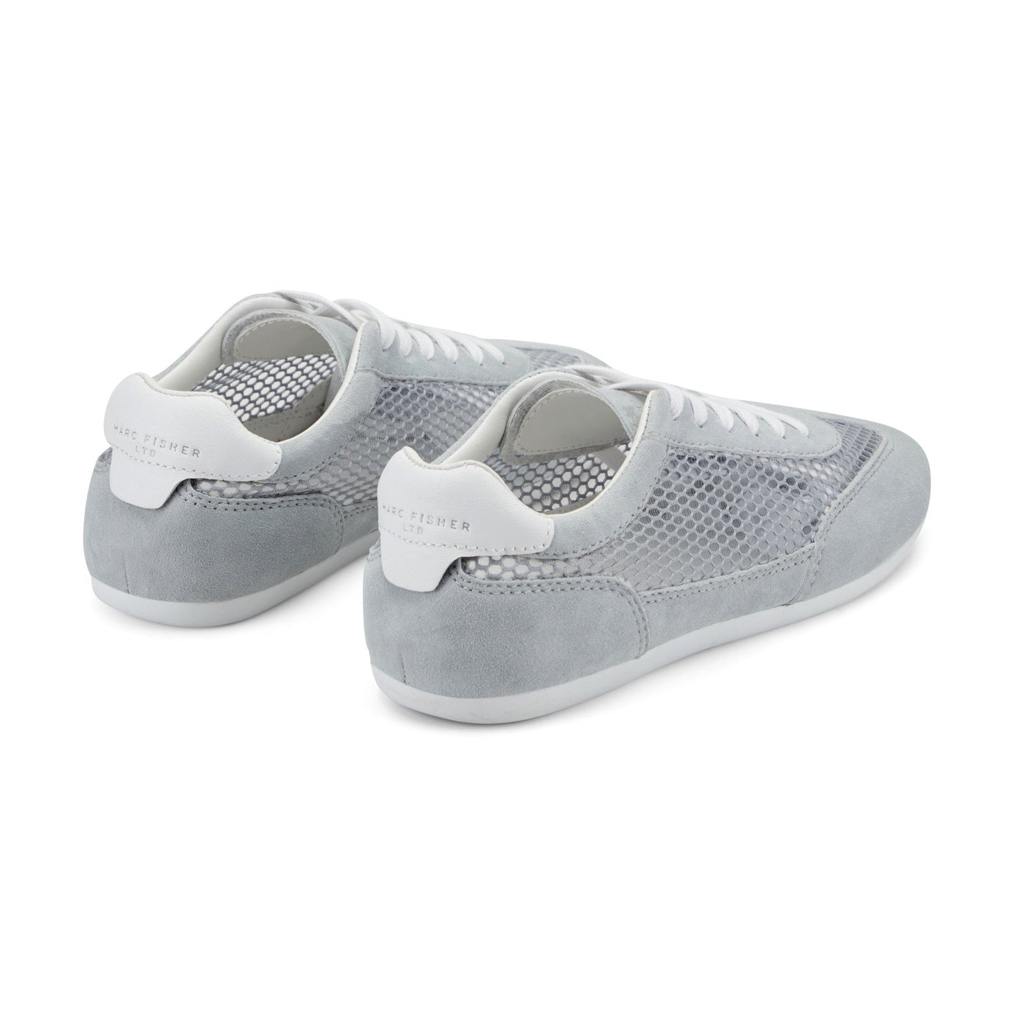 Marc Fisher Lexxy Suede Mesh Sneaker - Light Grey Suede/Mesh