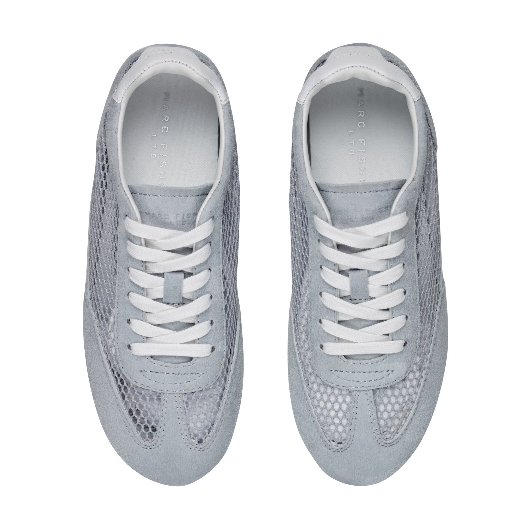 Marc Fisher Lexxy Suede Mesh Sneaker - Light Grey Suede/Mesh