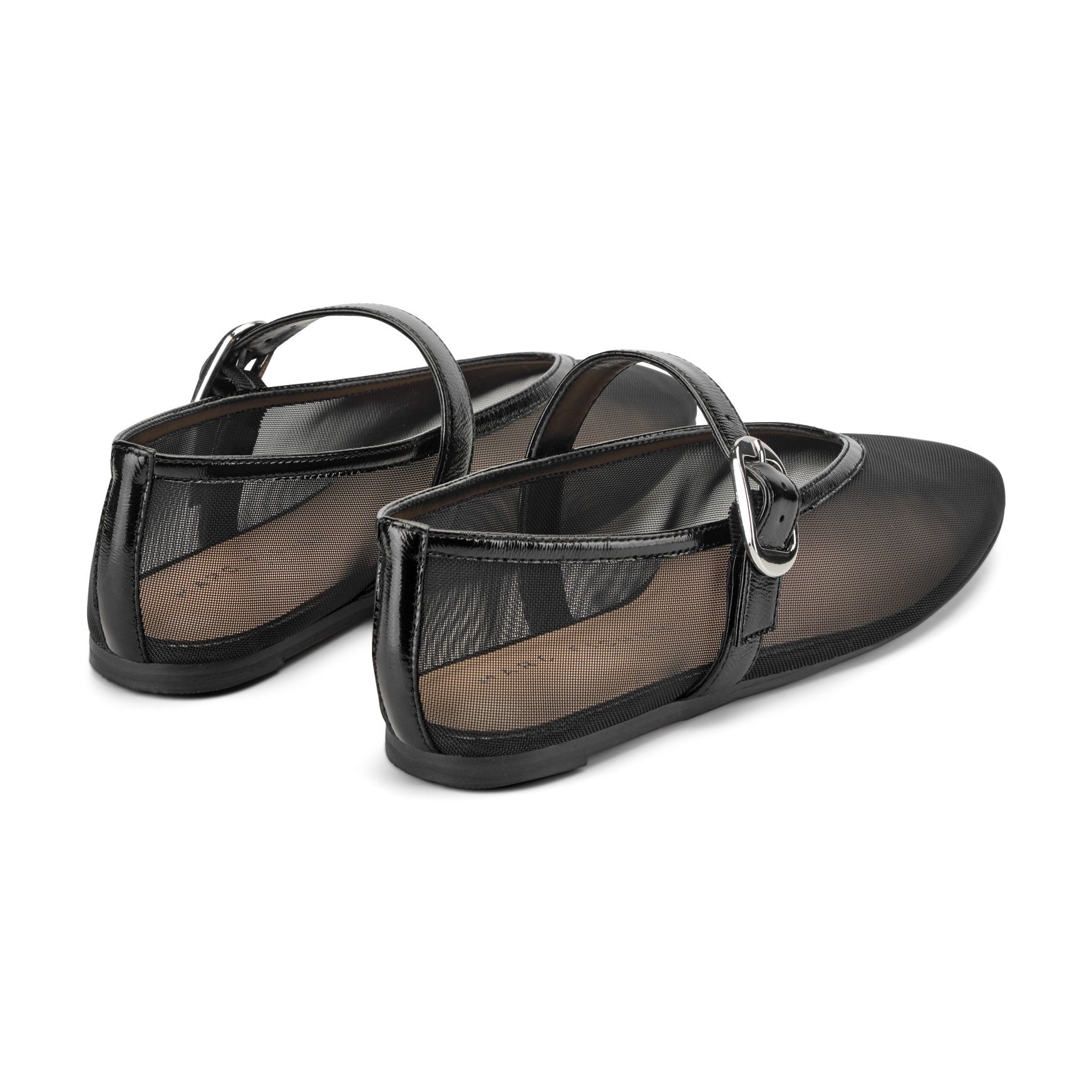 Marc Fisher Godina Mesh Mary Jane Ballet Flat - Black Mesh