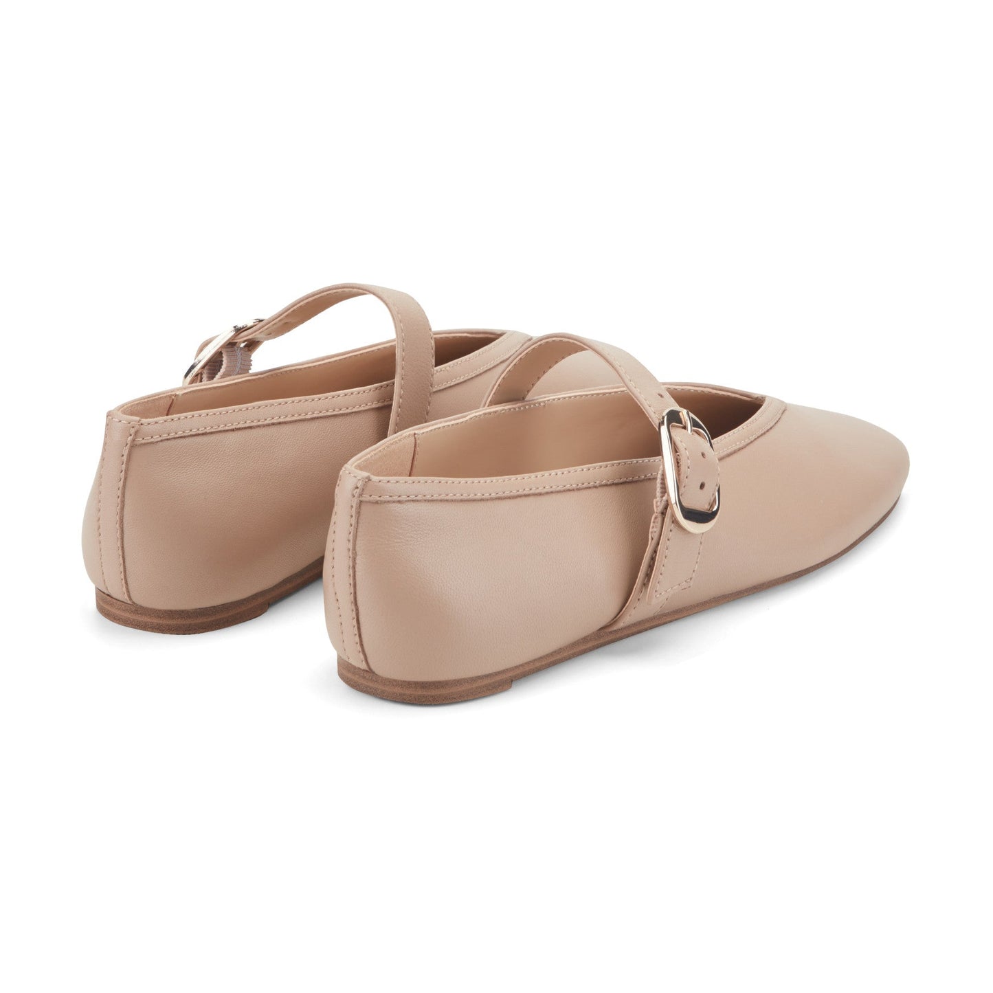 Marc Fisher Godea Mary Jane Ballet Flat - Natural Leather