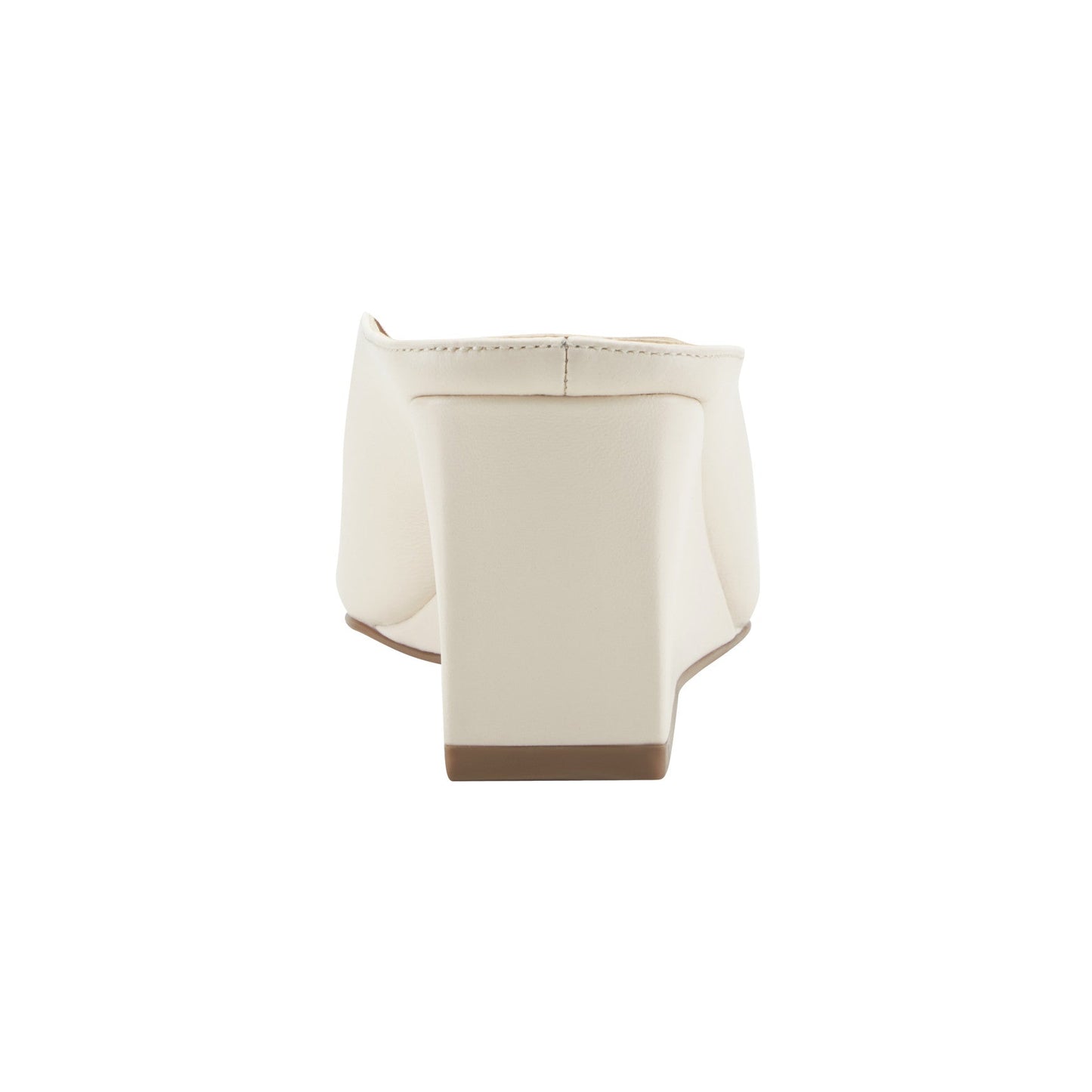 Marc Fisher Malley Leather Wedge Mule - Ivory Leather