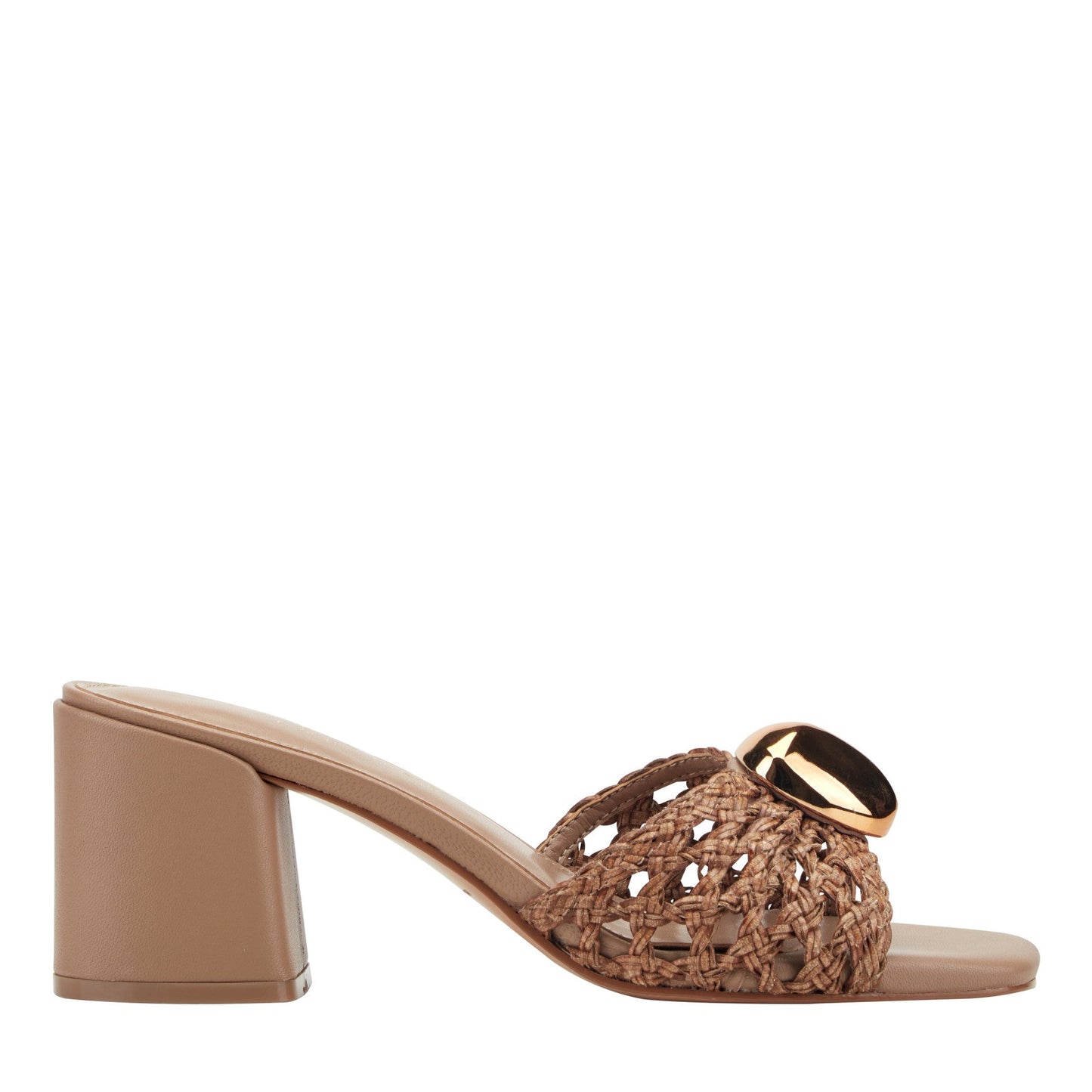 Marc Fisher Farrel Woven Mule Sandal - Natural