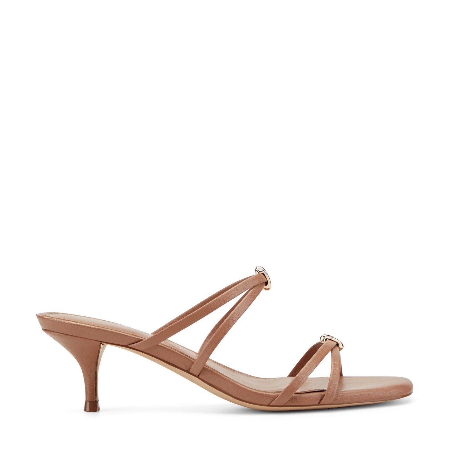 Marc Fisher Baizel Leather Mule Sandal - Natural Leather