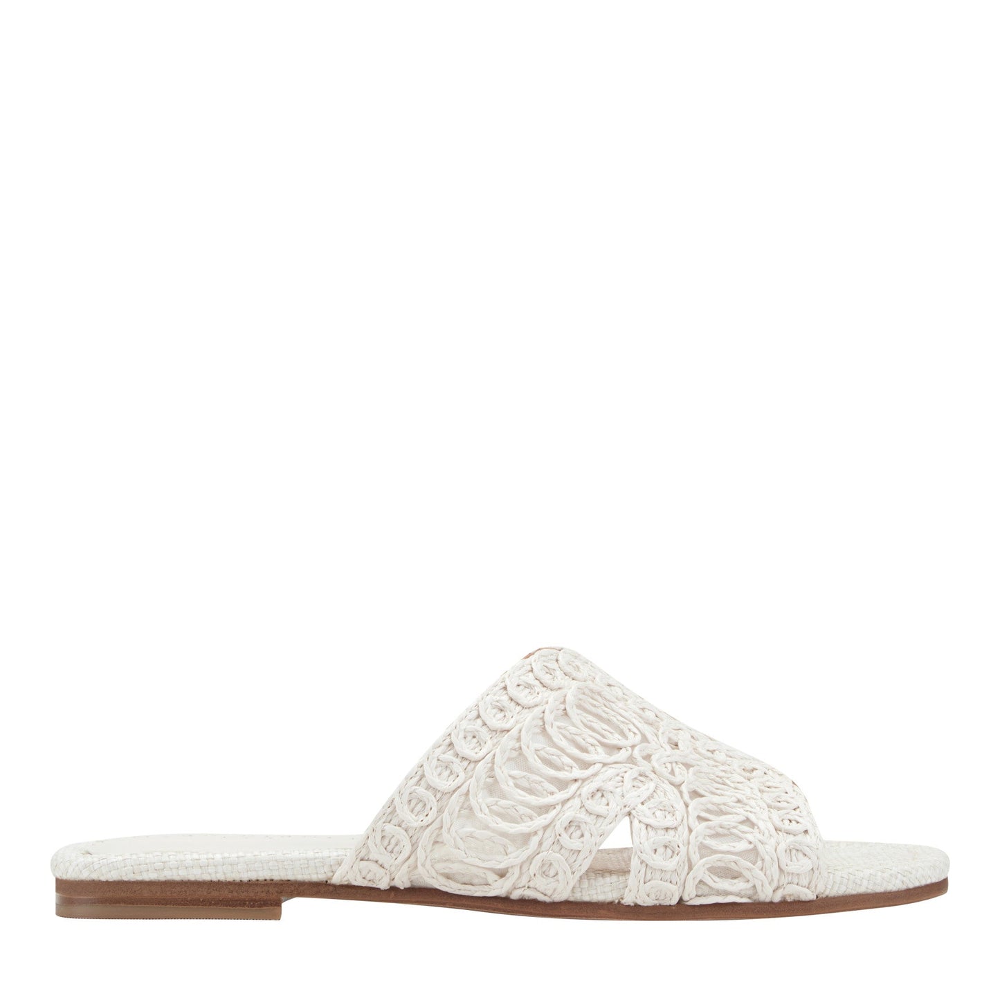 Marc Fisher Nalany Flat Sandal - White