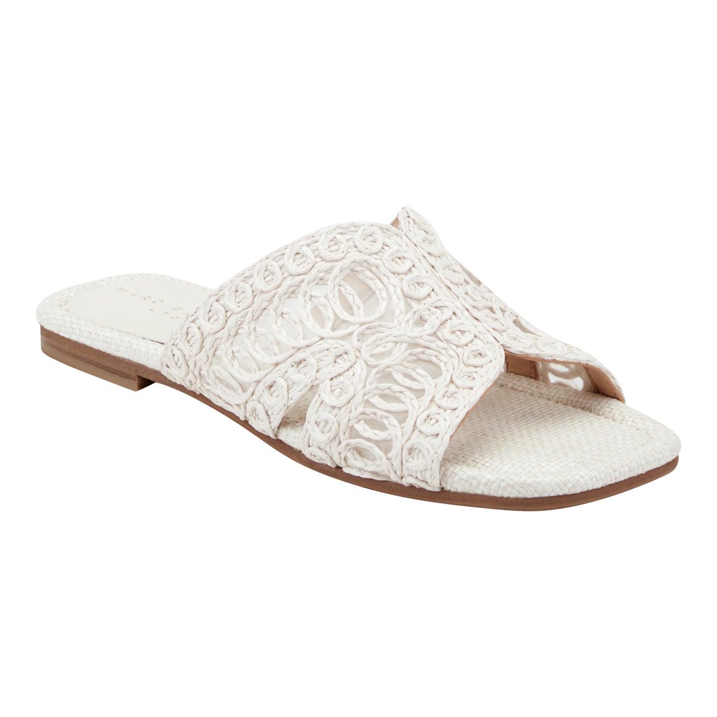 Marc Fisher Nalany Flat Sandal - White