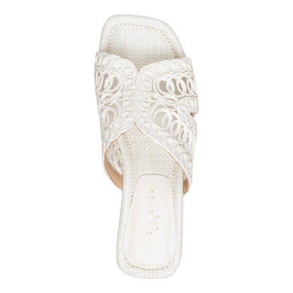 Marc Fisher Nalany Flat Sandal - White