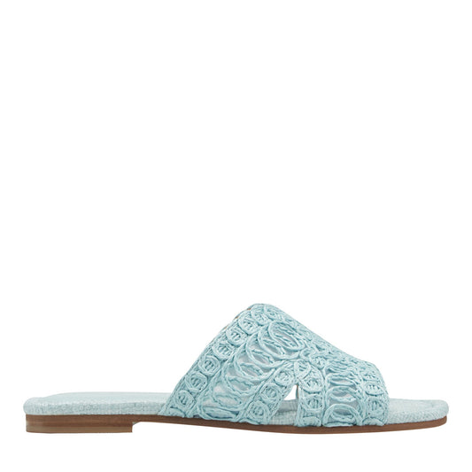 Marc Fisher Nalany Flat Sandal - Light Blue