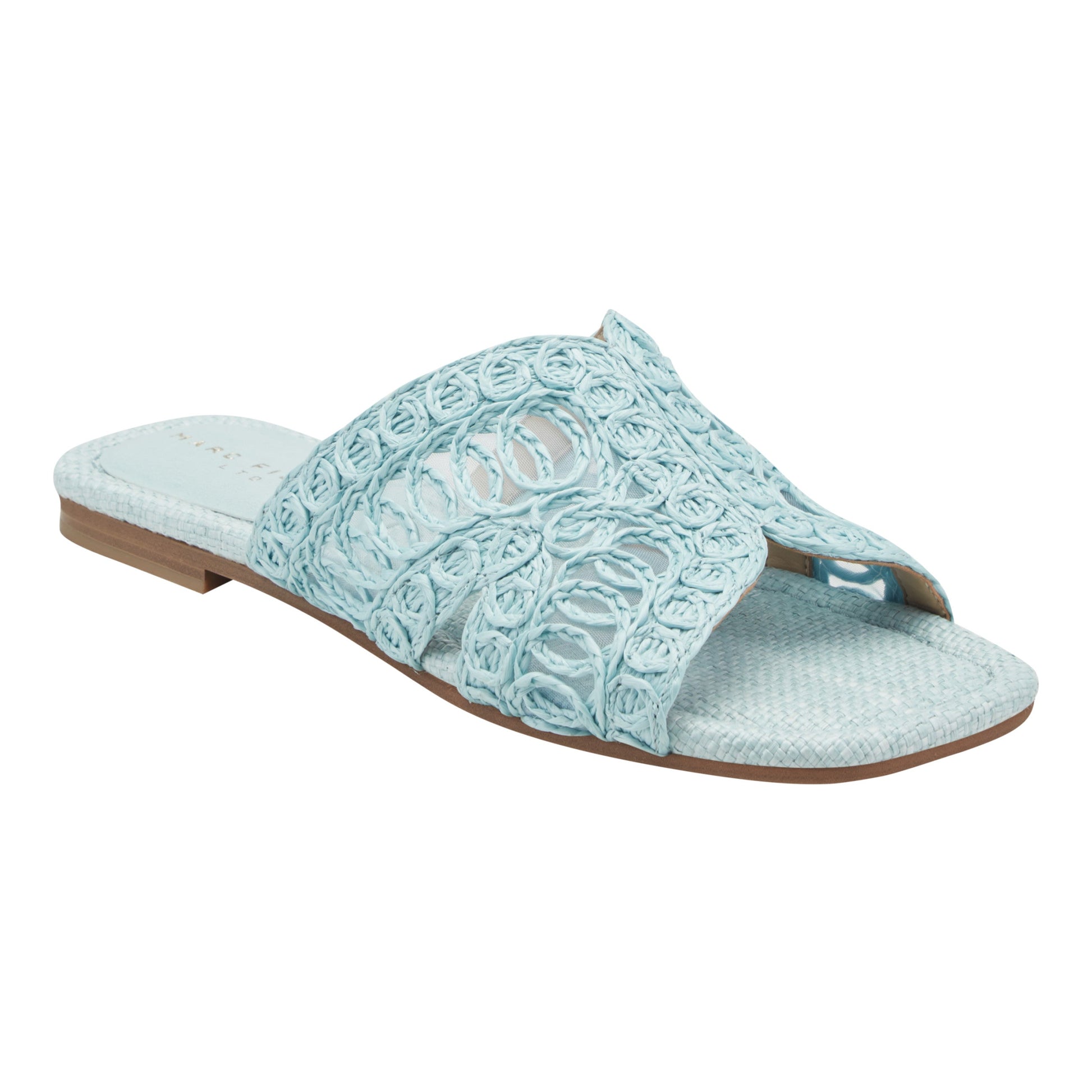 Marc Fisher Nalany Flat Sandal - Light Blue