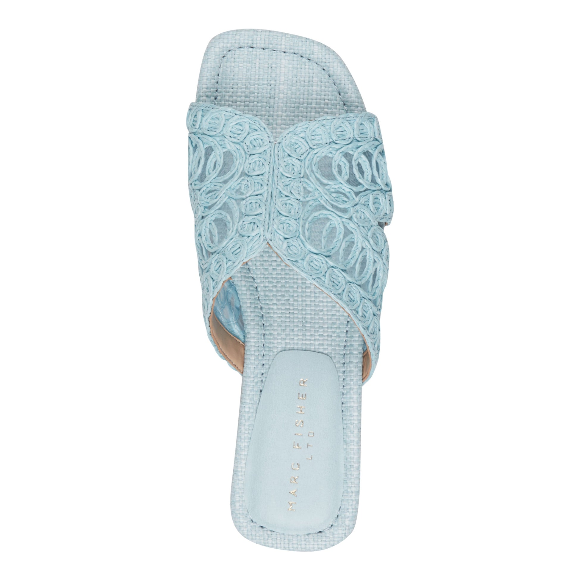 Marc Fisher Nalany Flat Sandal - Light Blue