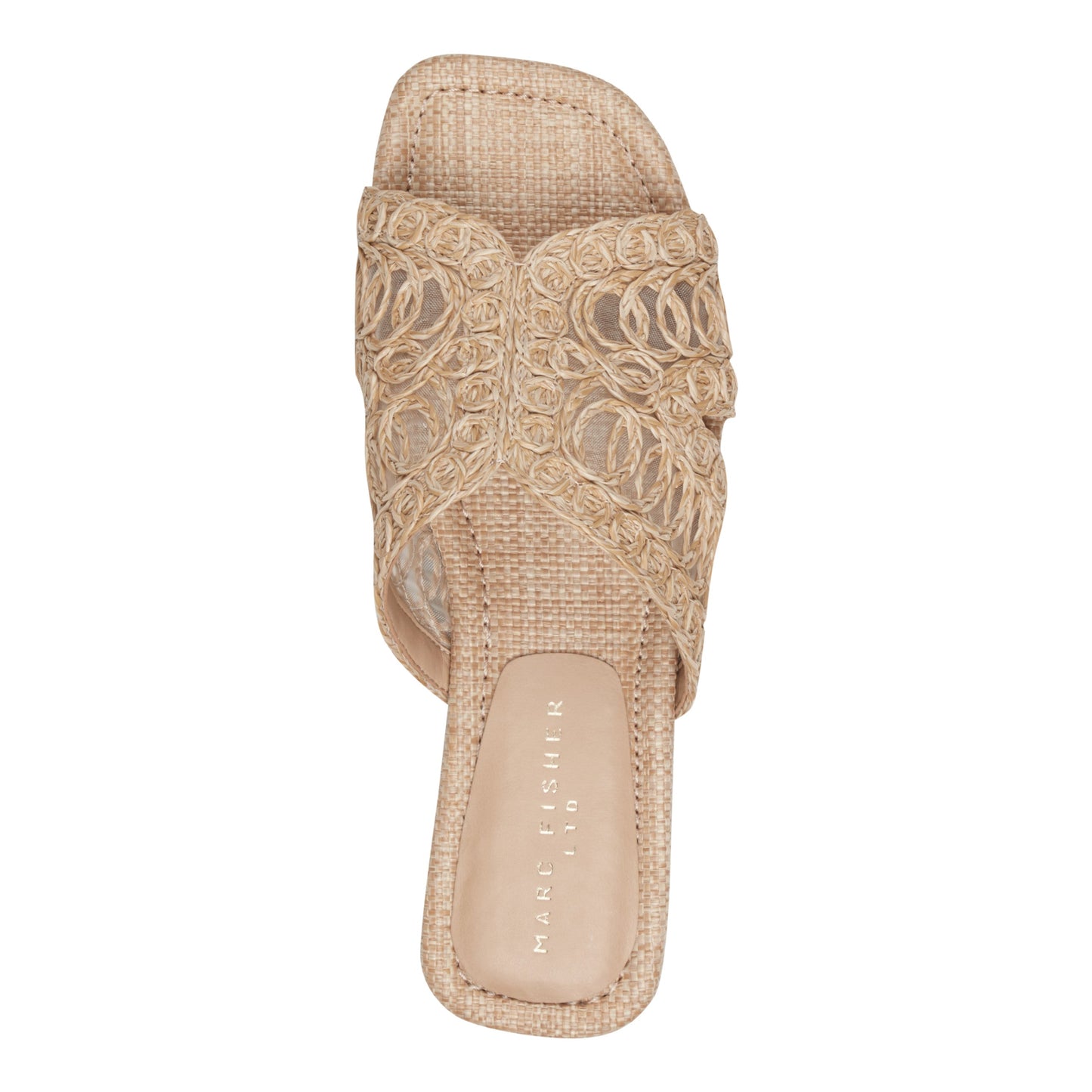 Marc Fisher Nalany Flat Sandal - Natural