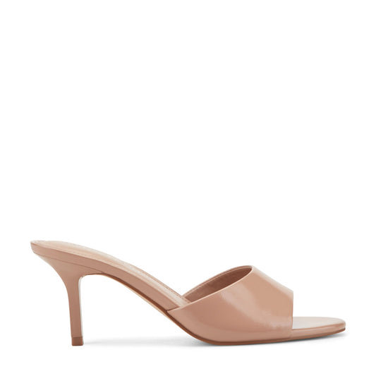 Marc Fisher Finny Leather Mule Sandal - Natural Leather