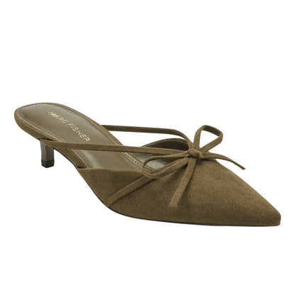 Marc Fisher Florin Kitten Heel Mule - Olive Green
