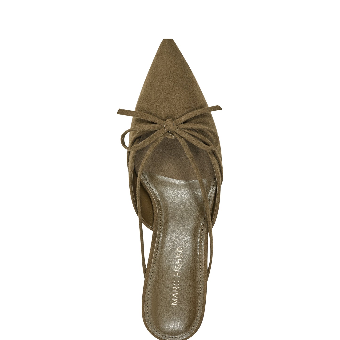Marc Fisher Florin Kitten Heel Mule - Olive Green