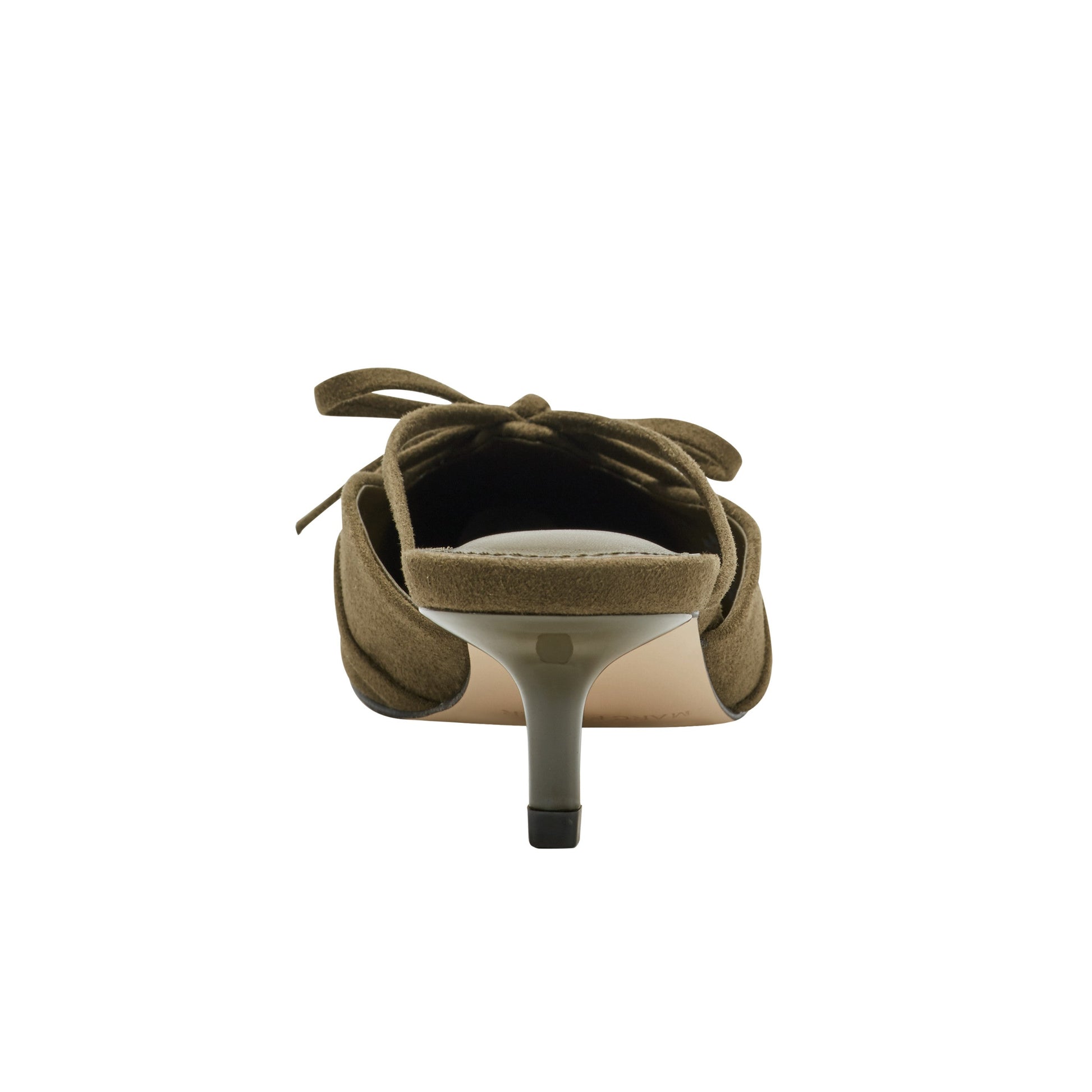 Marc Fisher Florin Kitten Heel Mule - Olive Green