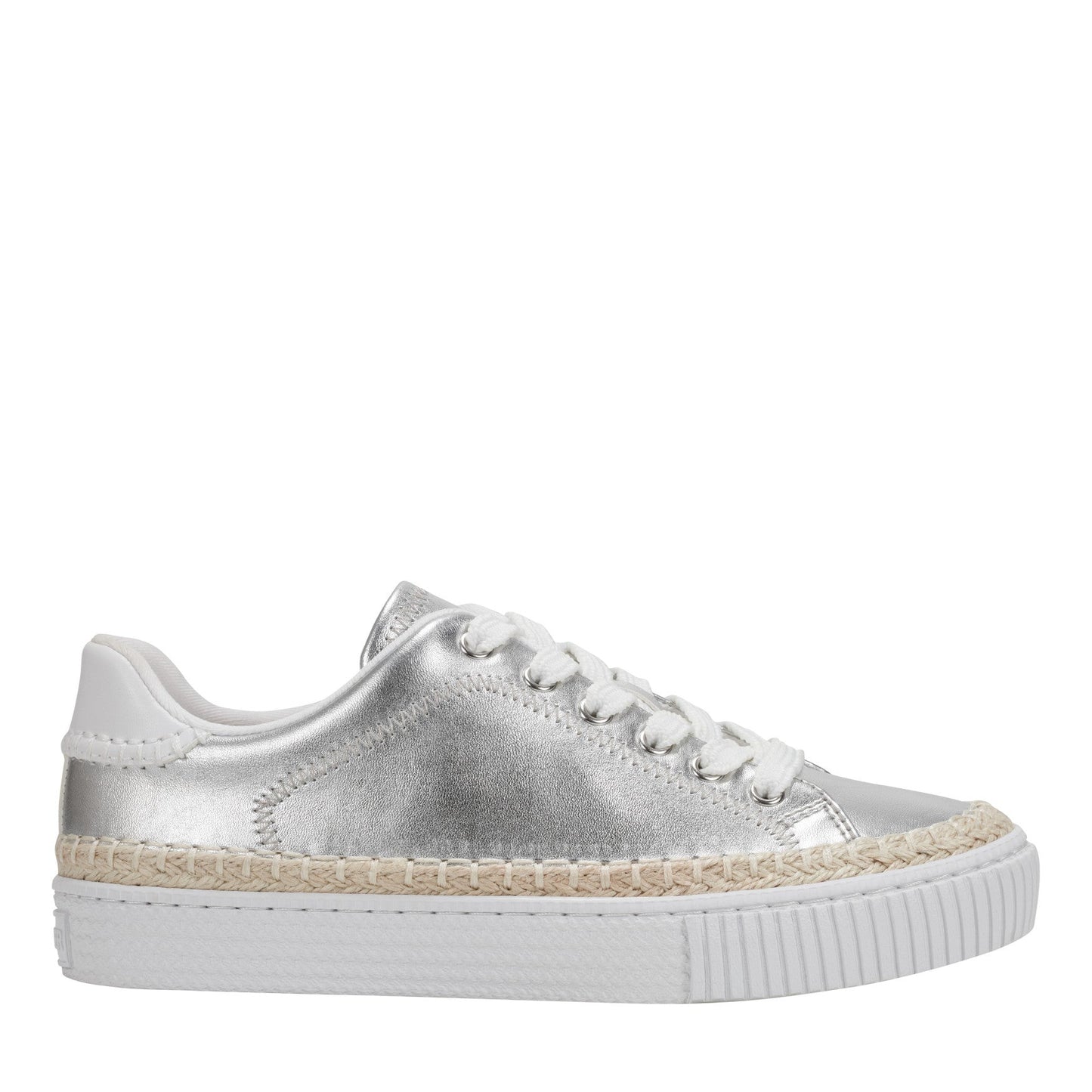 Marc Fisher Spryng Platform Laceup Sneaker - Silver