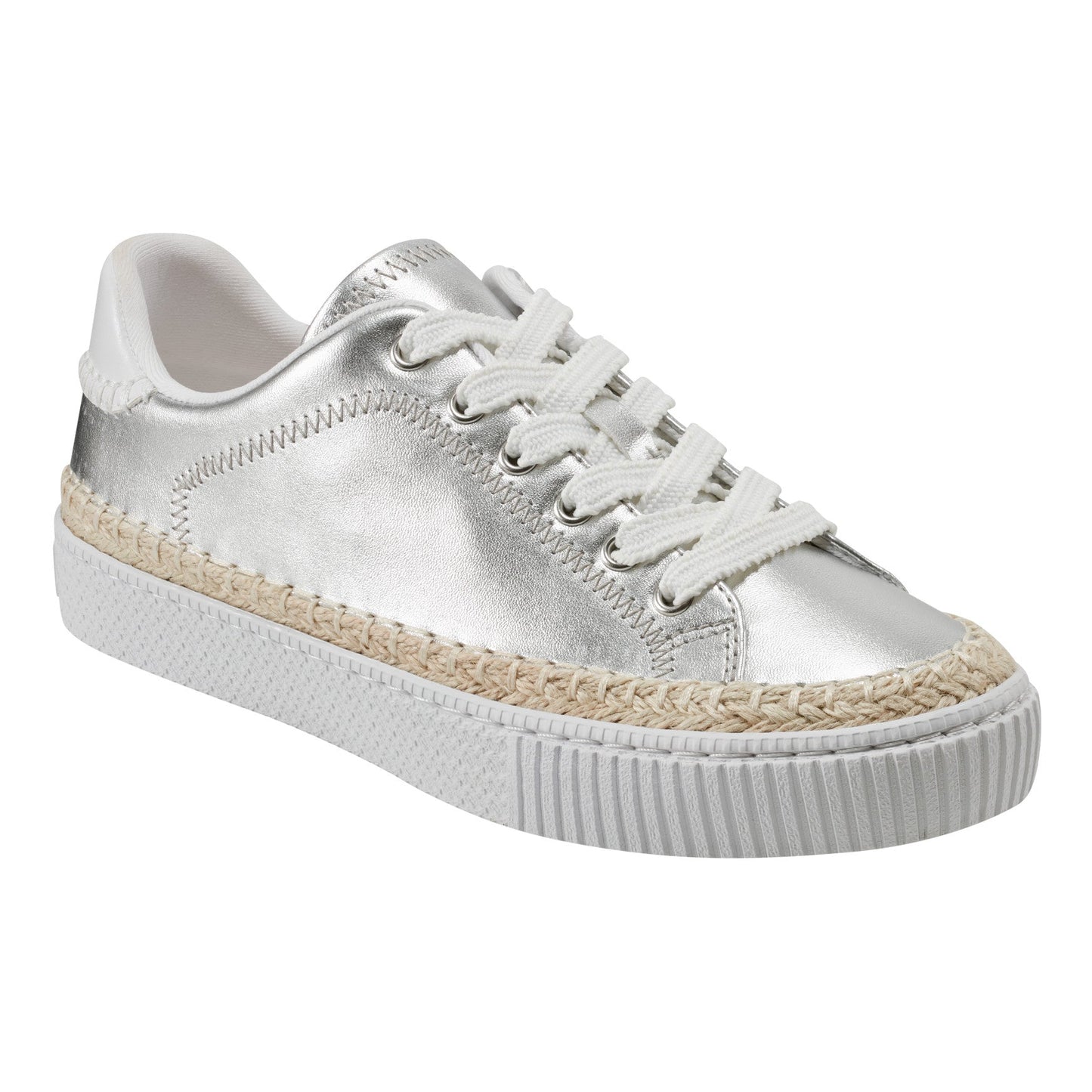 Marc Fisher Spryng Platform Laceup Sneaker - Silver