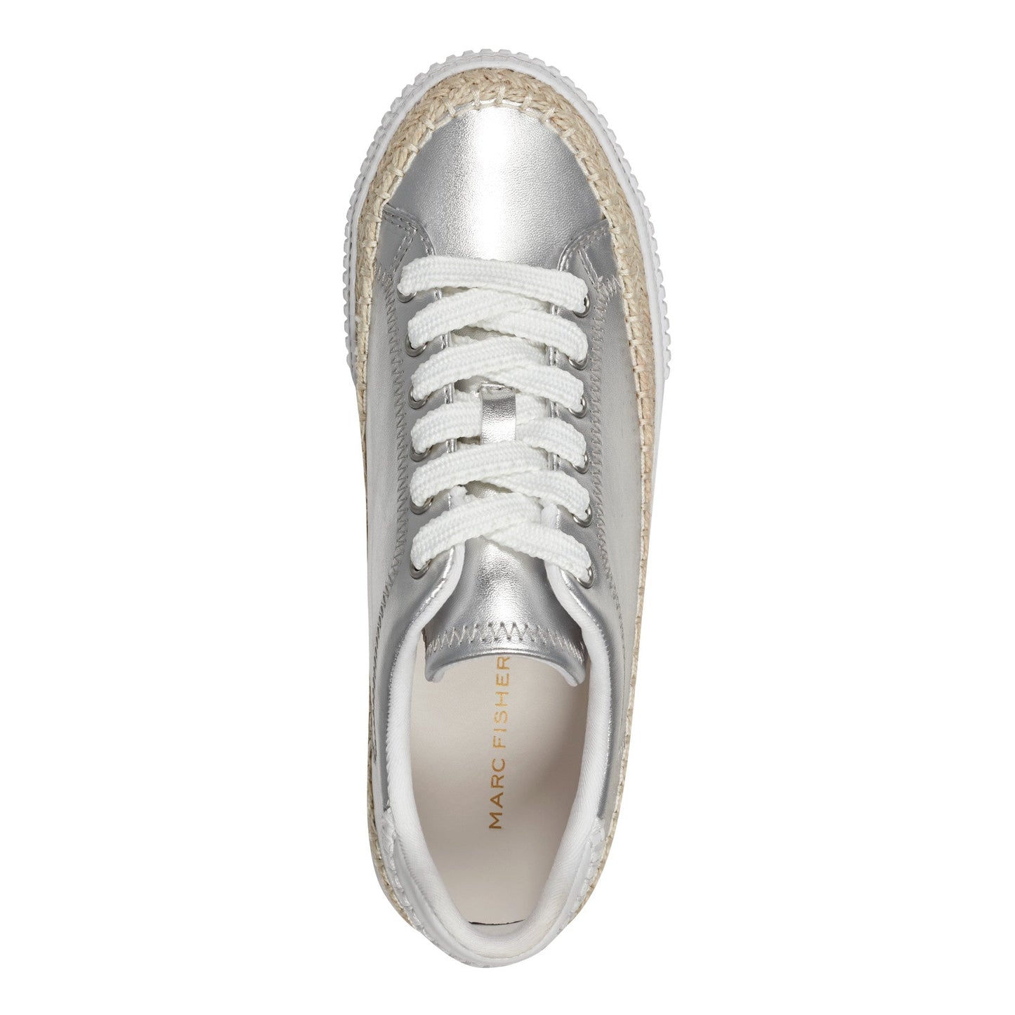 Marc Fisher Spryng Platform Laceup Sneaker - Silver