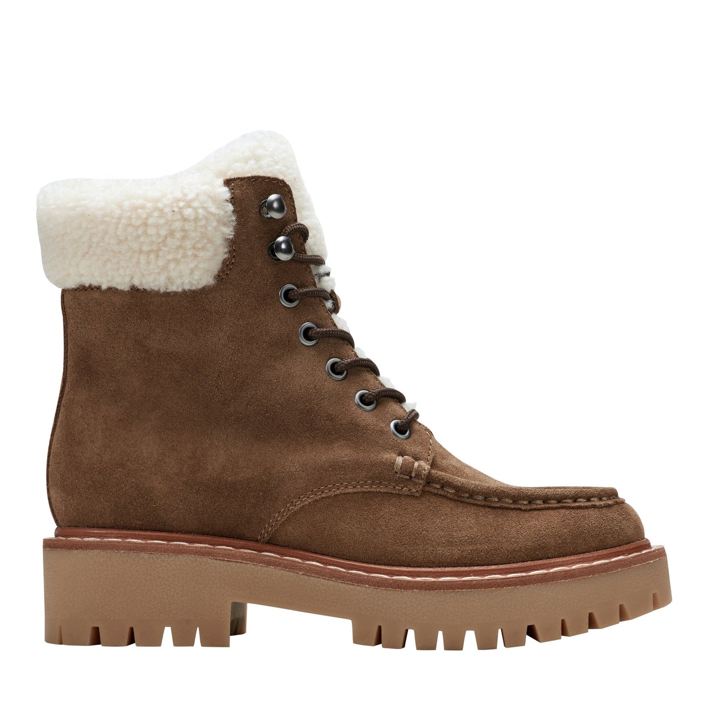 Marc Fisher Nallie Lace Up Bootie - Brown Suede
